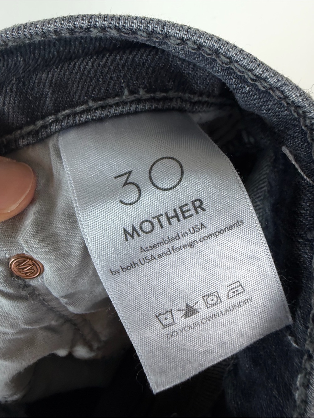 MOTHER Superior The Rambler Zip Flood Jeans Size 30 Straight Leg in Outta Sight - Picture 8 of 10